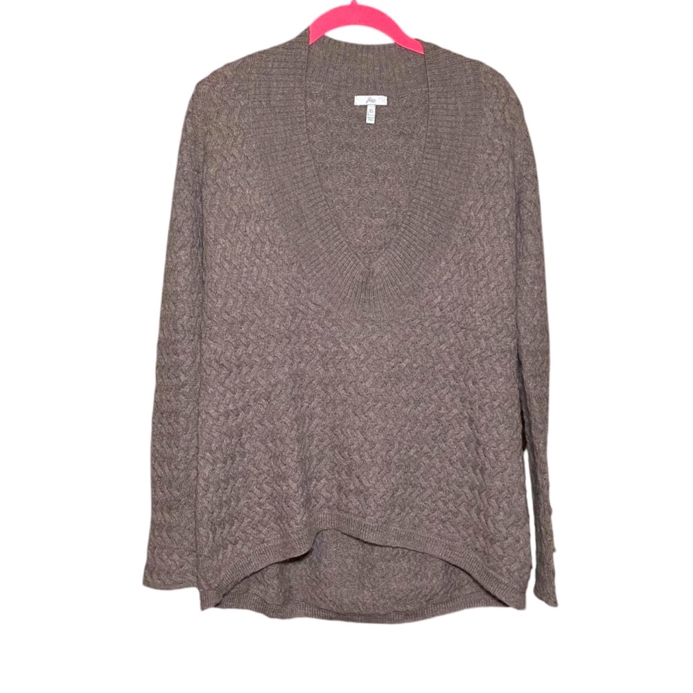 Joie Wool V Neck Minimalist Sweater XS Neutral Scandi Girl Chic